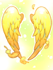 Costume Golden Angel Wing