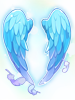 Costume Brilliant Blue Angel Wings