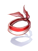 Costume Red & White Headband