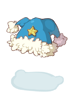 Costume Blue Sheep Santa Hat