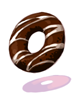 Costume Choco Donut in Mouth