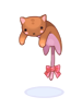 Brown Drooping Kitty