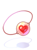 Costume Heart Eyebandage