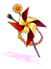 Costume Red Vane Hairpin
