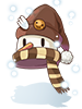 Costume Snownow Hat