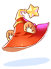Costume Taini Hat Orange