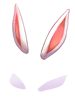 Costume White Rabbit Ears