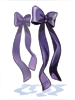 Costume Black Magenta Ribbon