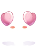 Costume Fluffy Heart Earmuffs