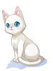 Costume White Cat