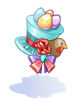 Costume Robin Egg Mini Hat