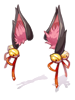 Costume Black Fox Ear Ribbon