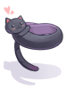 Costume Warm Black Cat Muffler