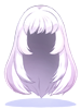 Costume Straight Long (Light Purple)