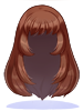 Costume Straight Long (Brown)