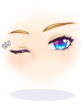 Costume Blinking Blue Eyes