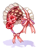 Costume Rose Gothic Bonnet