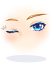Costume Twinkling Blue Eyes