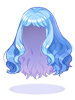 Costume Fluffy Semi-Long Hair(Light Blue)