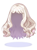 Costume Fluffy Semi-Long Hair(White)