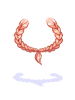 Costume Braid Half Up (Red)