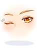 Costume Blinking Golden Eyes