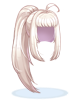 Costume Ponytail Hair (White)
