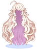 Costume Wild Long Hair (White)