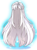 Costume White Snake Demon Wig