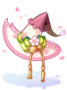 Costume Sakura Witch Hat