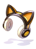 Costume Yellow Kitty Headphone