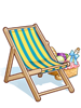 Costume Green Sunbed