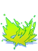 Costume Yellow Green Energy