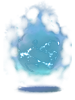 Costume Light Blue Aura