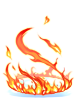 Costume Swirling Flame