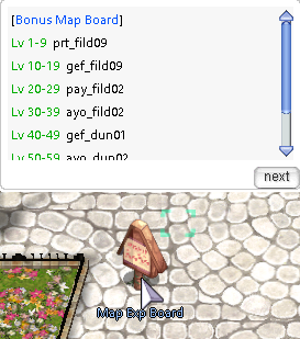 Map Exp Board NPC